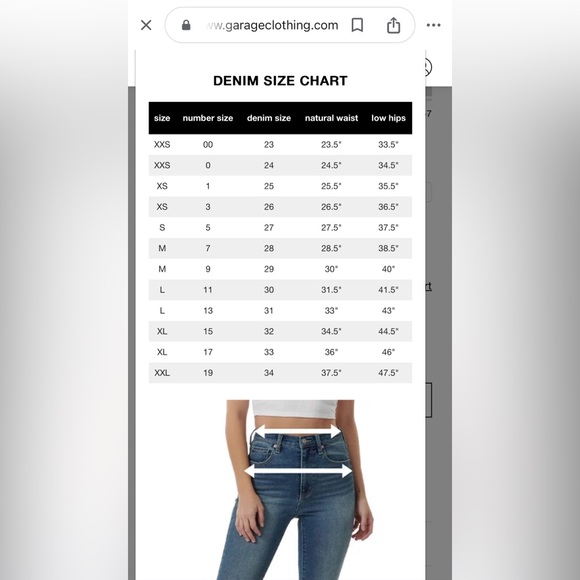 Garage Denim Vintage Straight Jeans - Size 26 - Picture 10 of 10